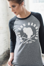 Feminine baseball tee with graphic design